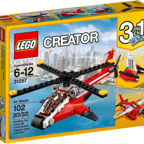 LEGO 31057 Air Blazer 3-in-1 Helicopter, Seaplane, Catamaran - Auzzistore