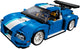 LEGO 31070 Turbo Track Racer 3-in-1 Sports Car, Forklift, Blue Racer – view 2