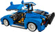 LEGO 31070 Turbo Track Racer 3-in-1 Sports Car, Forklift, Blue Racer – view 3