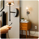 Globe LED Wall Sconce Wireless Light 2 Pack, Black Finish, 250 Lumens, 2700K, 3 Step Dimmer, USB-C Charging - Ideal for Apartments & Dorm Rooms – view 8