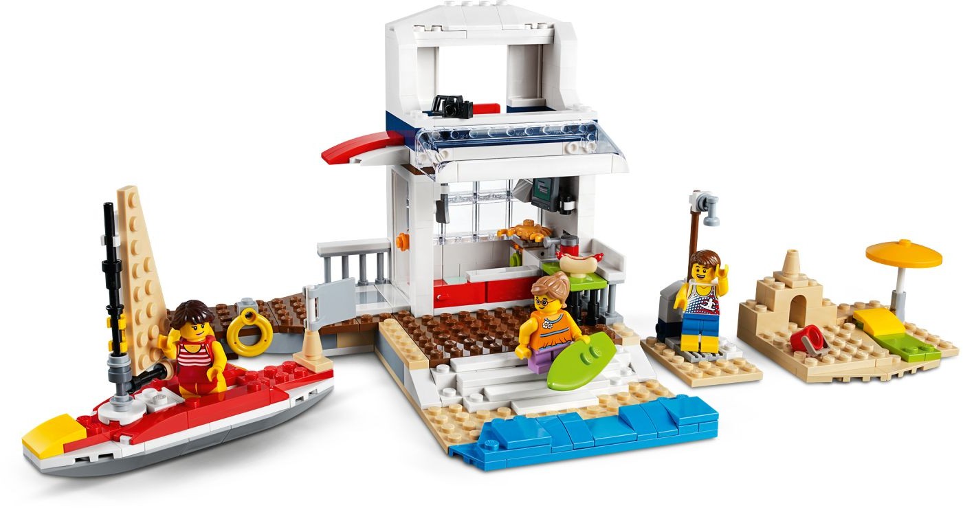 LEGO 31083 Cruising Adventures Yacht, Beach House & Helicopter