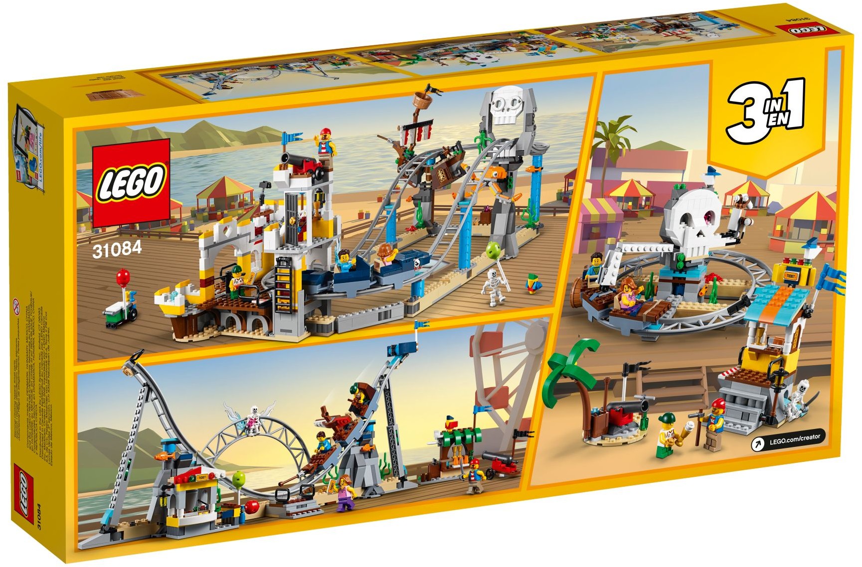 LEGO Creator Series 3in1 Pirate Roller Coaster 31084 Building Kit- Auzzi Store