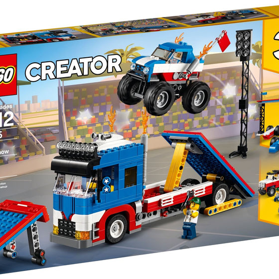 LEGO 31085 Mobile Stunt Show: Monster Truck & Hot Rod 3in1 - Auzzistore