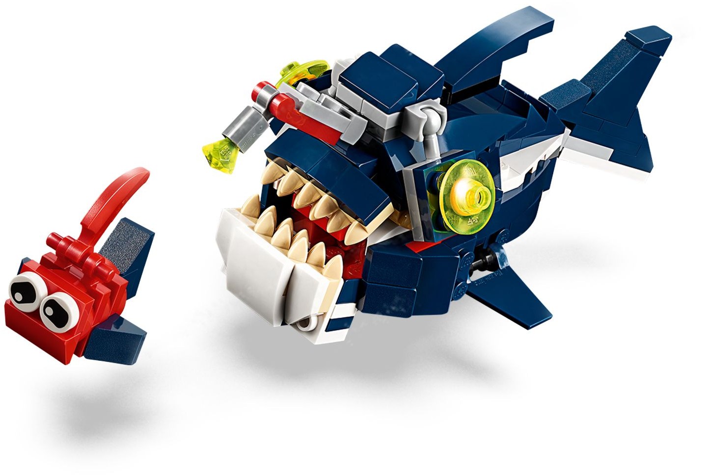 LEGO 31088 Deep Sea Creatures 3-in-1 Shark, Squid, Anglerfish Building Set