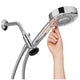 Brondell Powerspray Handheld Shower Head with 5 Spray Settings, Magnetic Dock and 1524mm Steel Hose — image 6