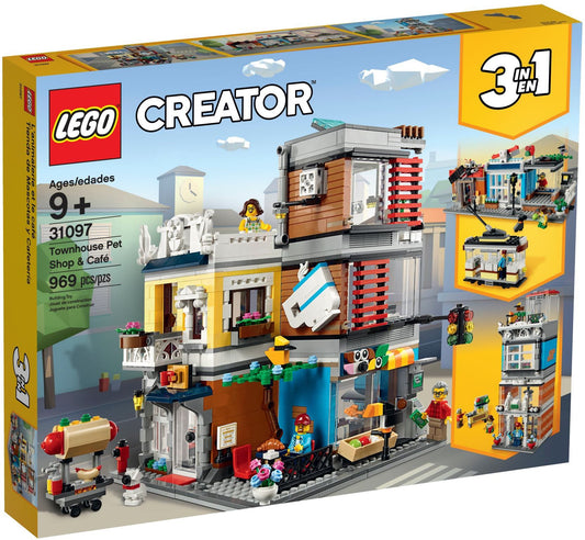 LEGO 31097 Creator 3-in-1 Townhouse Pet Shop & Cafe - Auzzistore