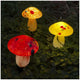 Infinity X1 Solar Landscape Light Glass Mushroom 3 Pack - Hand Blown Artisan Glass, Solar Rechargeable, 5 Lumen Output – view 5