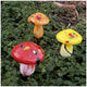 Infinity X1 Solar Landscape Light Glass Mushroom 3 Pack - Hand Blown Artisan Glass, Solar Rechargeable, 5 Lumen Output – view 7