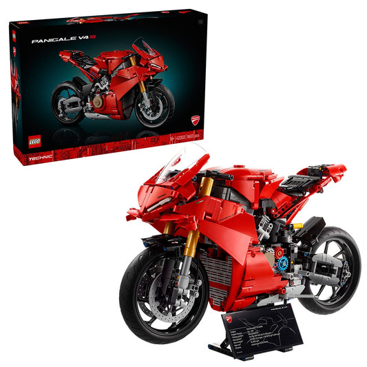 LEGO Technic Ducati Panigale V4 S Motorcycle Model Building Set 42202 - Auzzistore