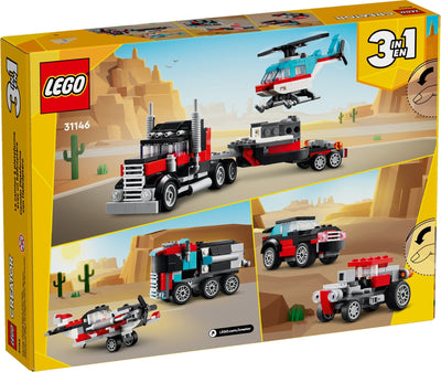 LEGO LEGO Creator Series 31146 Flatbed Truck with Helicopter