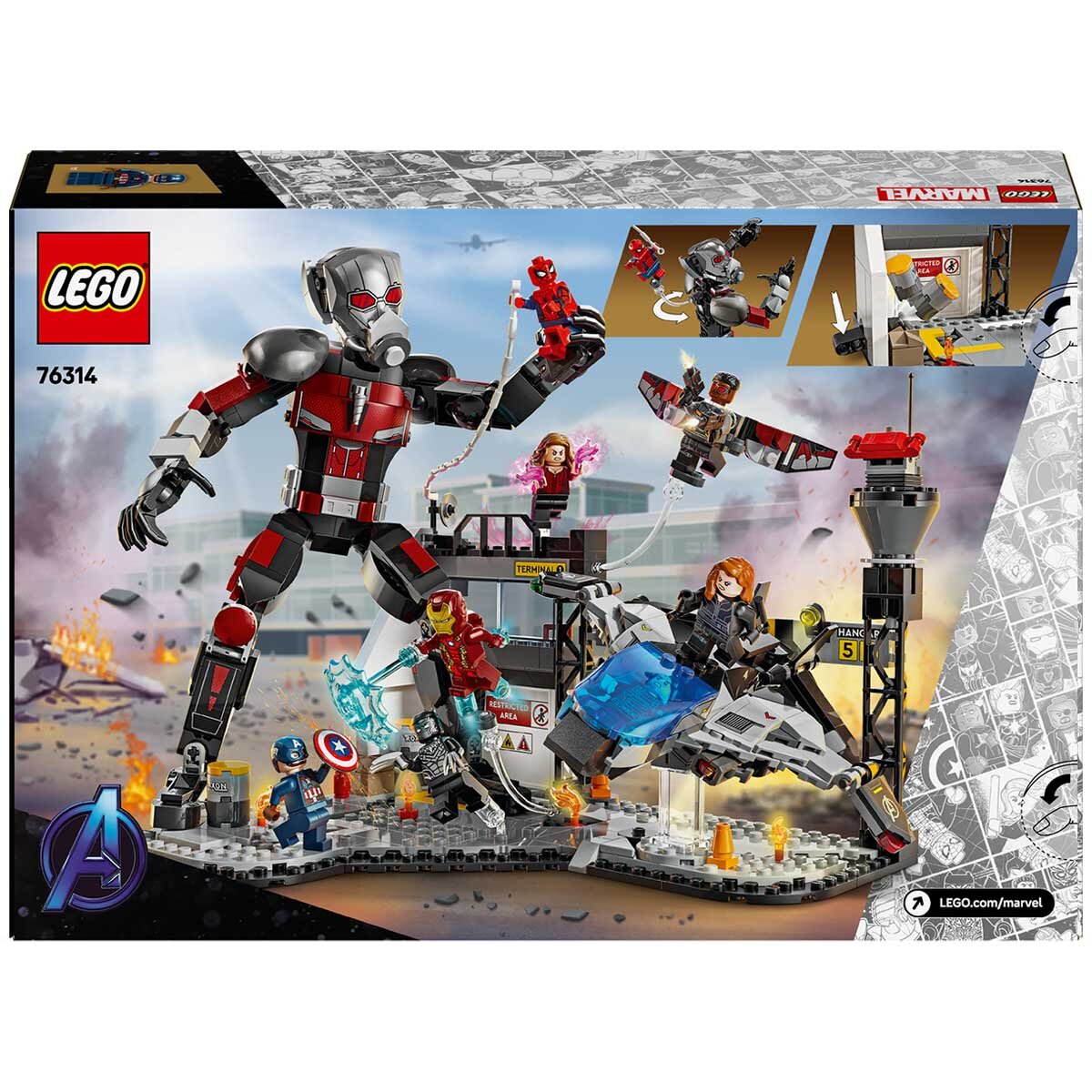 LEGO Marvel Captain America Civil War Action Battle 76314