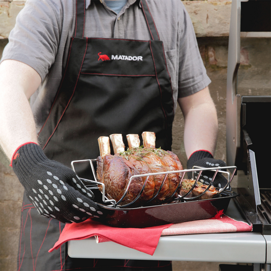 Matador Large BBQ Apron - Cotton - Black - Adjustable - Machine Washable – view 2 - Auzzistore