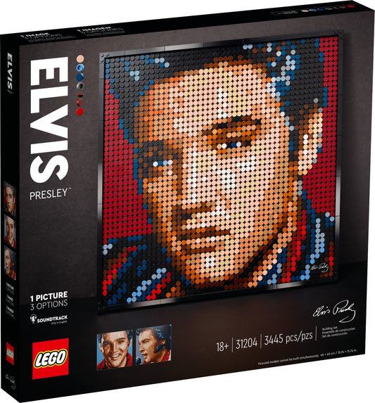 LEGO 31204 Elvis Presley “The King” Portrait - Buildable Wall Art - Auzzistore