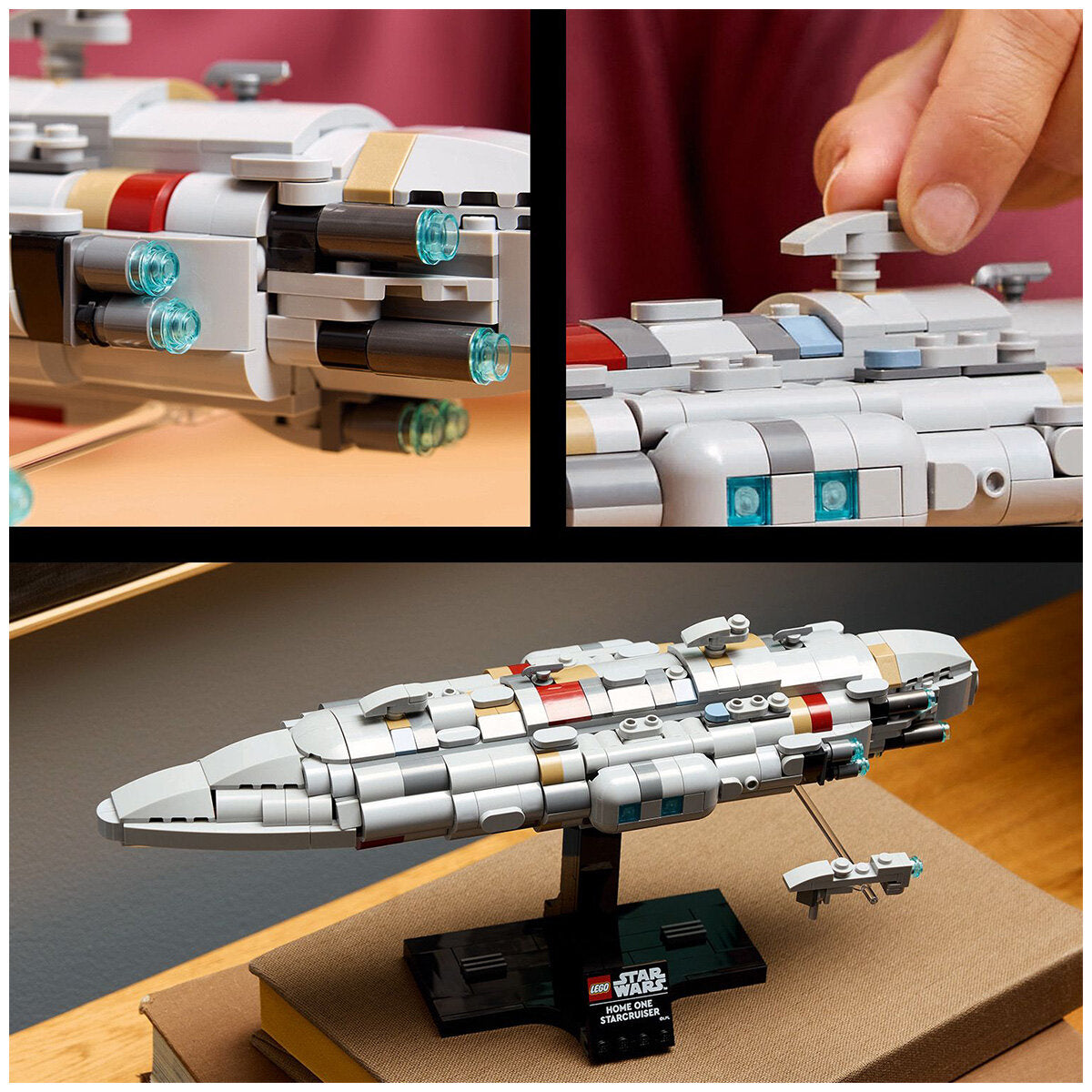 LEGO Star Wars Home One Starcruiser Buildable Starship Model Kit 75405