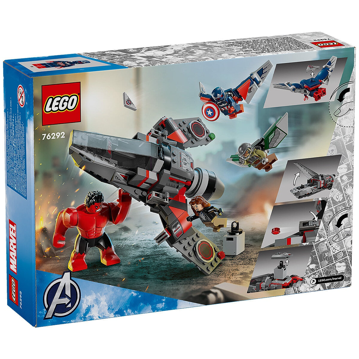 LEGO Marvel Captain America Vs Red Hulk Battle 76292