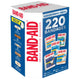 Band-Aid Assortment 220 Pack - Plastic, Extra Wide, Fabric, Tough, Clear Strips with Quilt-Aid Technology – view 2