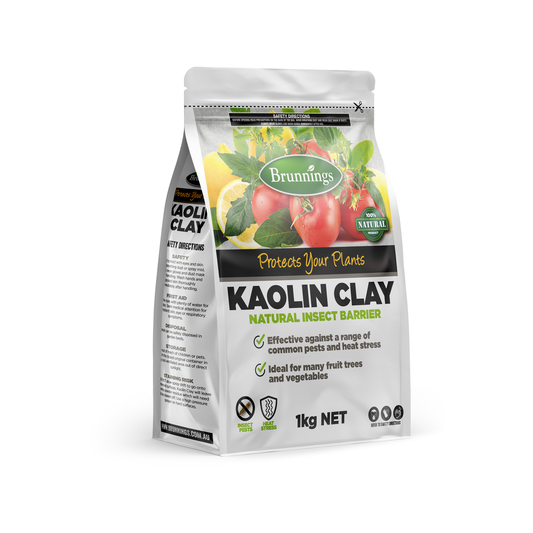Brunnings Kaolin Clay - 1kg Natural Insect Barrier - Protects Plants from Pests and Heat Stress - Auzzistore