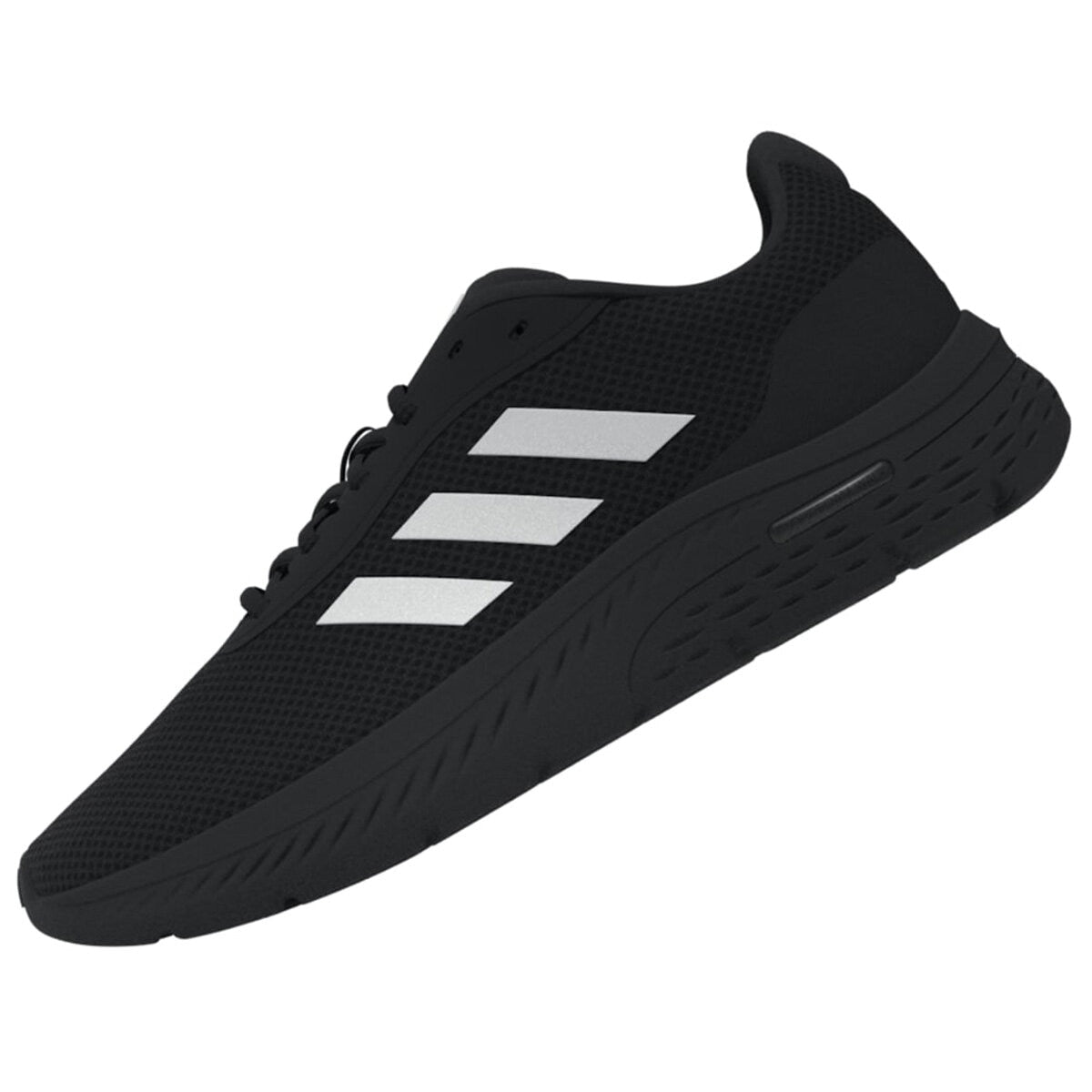 Adidas Men's Cloudfoam Shoe Black/White US 8.5 - Lightweight Comfort with Cloudfoam Technology