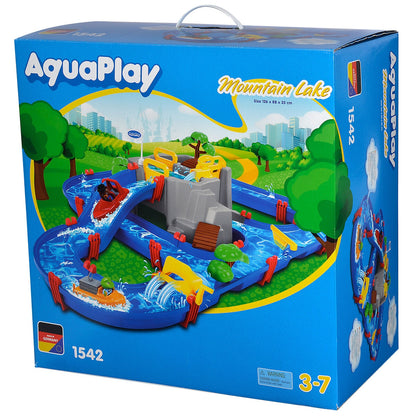 AquaPlay Mountain Lake Playset with Lock Gates and Boats, Educational Water Toy for Kids