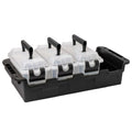 Greenmade Store All Multipurpose Storage Container 4 Pack - Clear, Stackable, Durable & Eco-Friendly