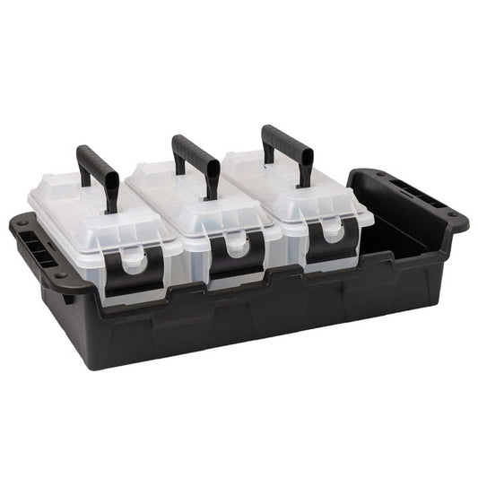Greenmade Store All Multipurpose Storage Container 4 Pack - Clear, Stackable, Durable & Eco-Friendly - Auzzistore