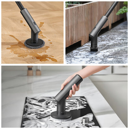 HOTO Cordless Spin Scrubber | Rechargeable | 300 RPM | 3 Replaceable Brush Heads