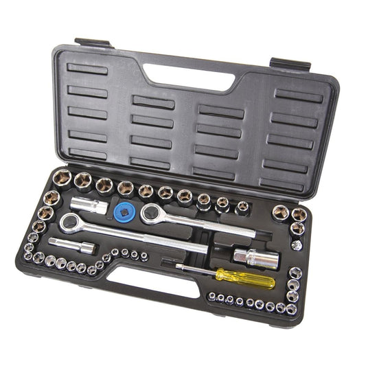 Supatool Socket Set - 52 Piece - Carbon Steel - DIY Use - Auzzistore
