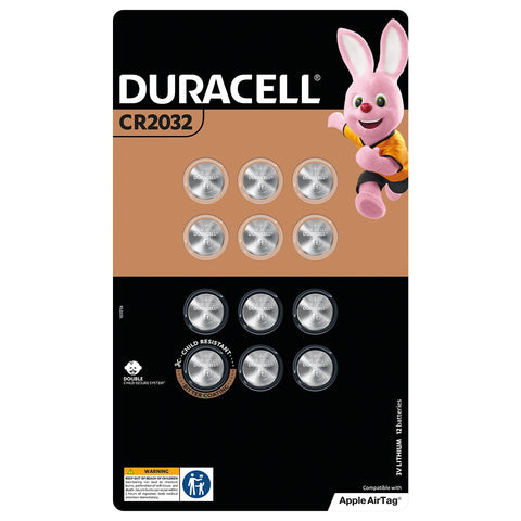 Duracell Lithium Coin Battery 2032 12 Pack - Auzzistore