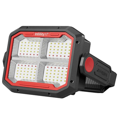Infinity X1 Dual Powered Solar Work Light 3000 Lumen with Adjustable Kelvin Settings, Dual Charging, Magnet Handle, and Foldable Hook