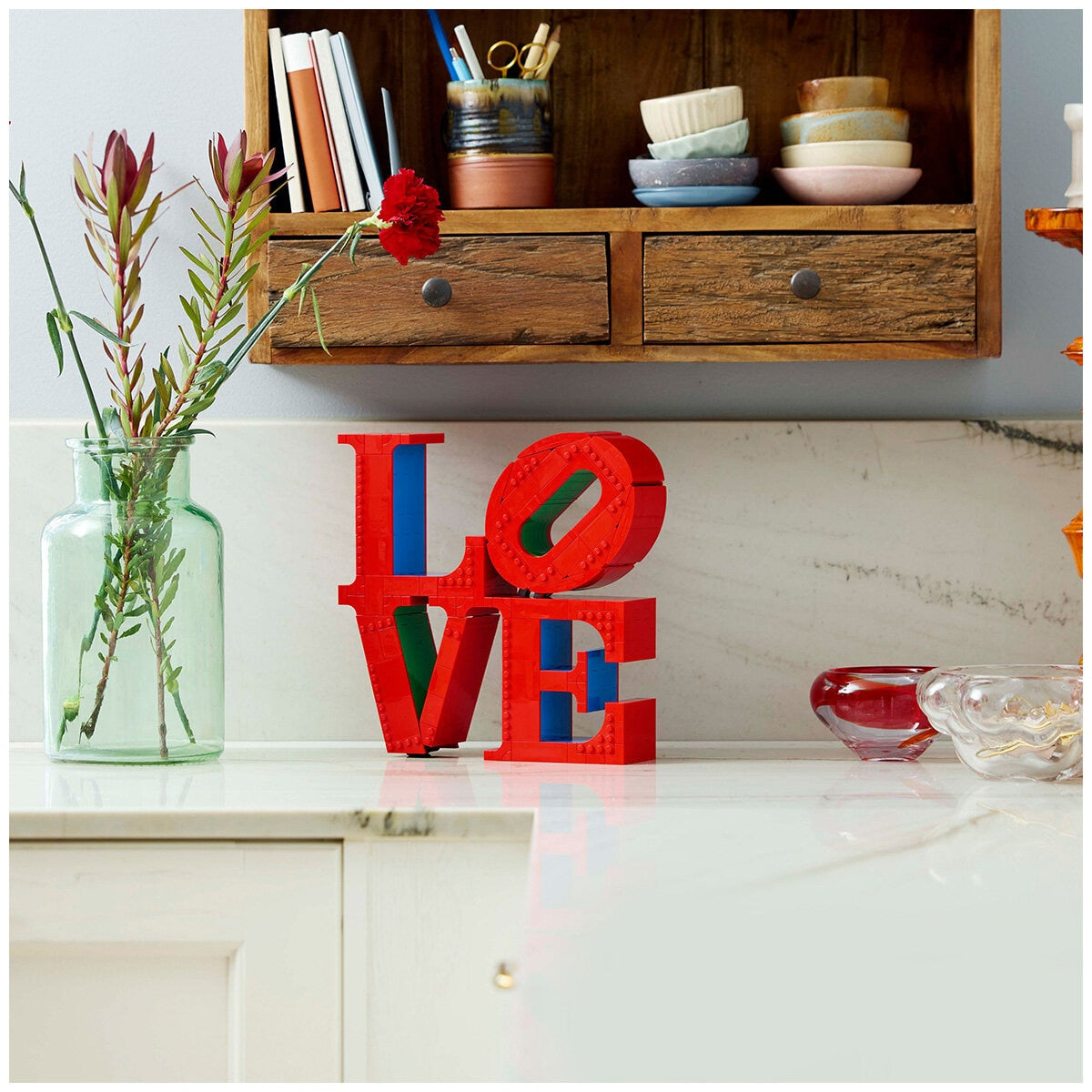 LEGO Art LOVE, Gift For Couples And Home Decor Idea 31214