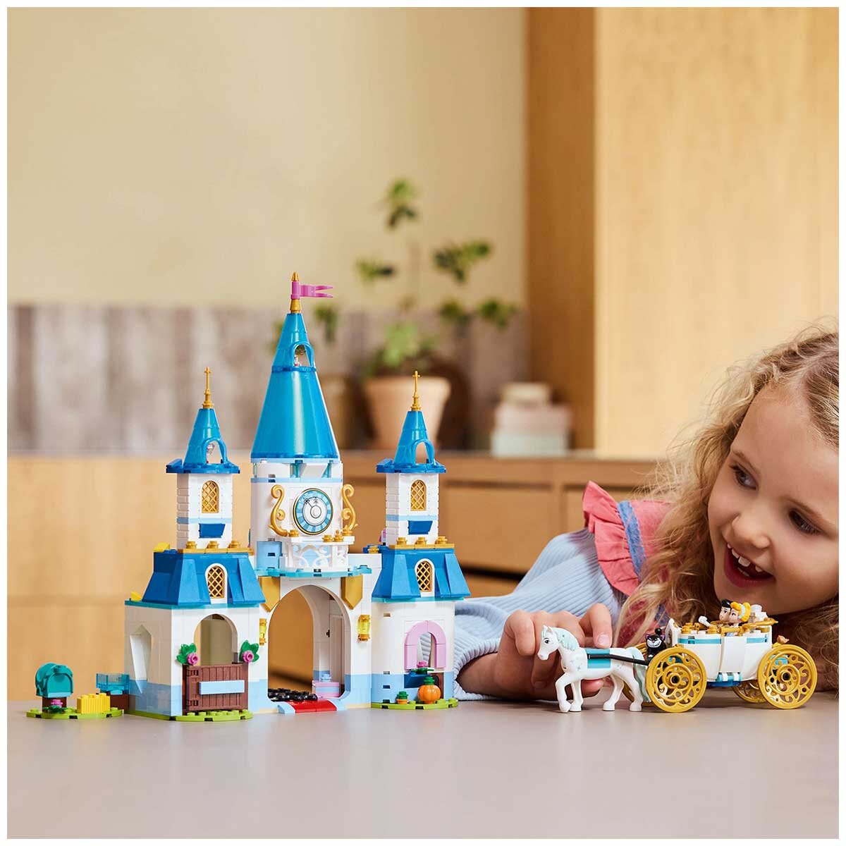 LEGO Disney Princess Cinderella’s Castle And Horse Carriage Building Set 43275