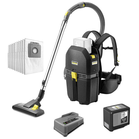 Karcher BVL5 1BP Backpack Vacuum 5AH Kit With 10 Bags - Auzzistore