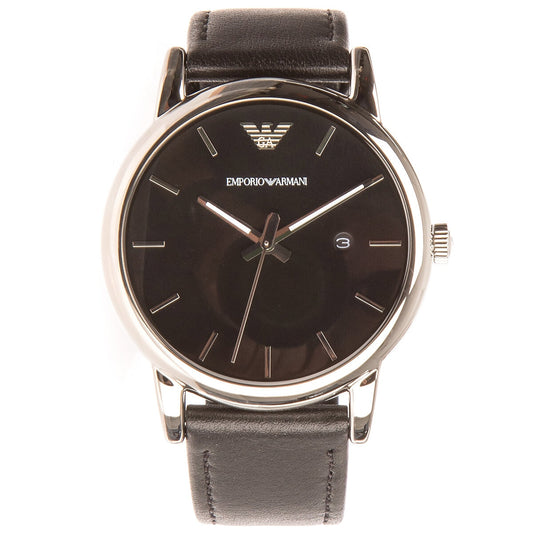 Emporio Armani Classic Leather Strap Quartz Men's Watch AR1692