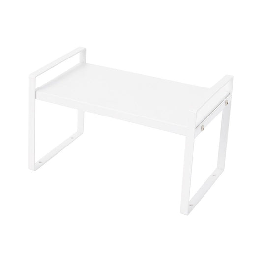 Ezystorage Small Expandable Pantry Shelf - 27-46 cm - White - Space Saver