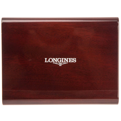 Longines Conquest L37784765 Swiss Automatic Men's Watch, Silver Dial, Brown Leather Strap, 30m Water Resistance