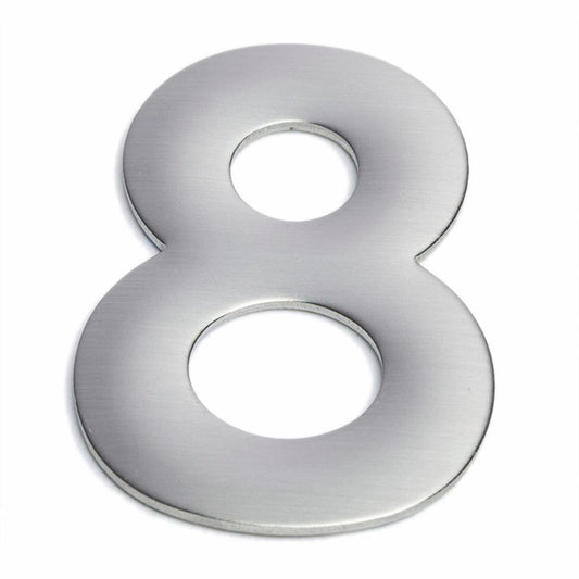 Sandleford Stainless Steel Self Adhesive House Number 8 - 75mm
