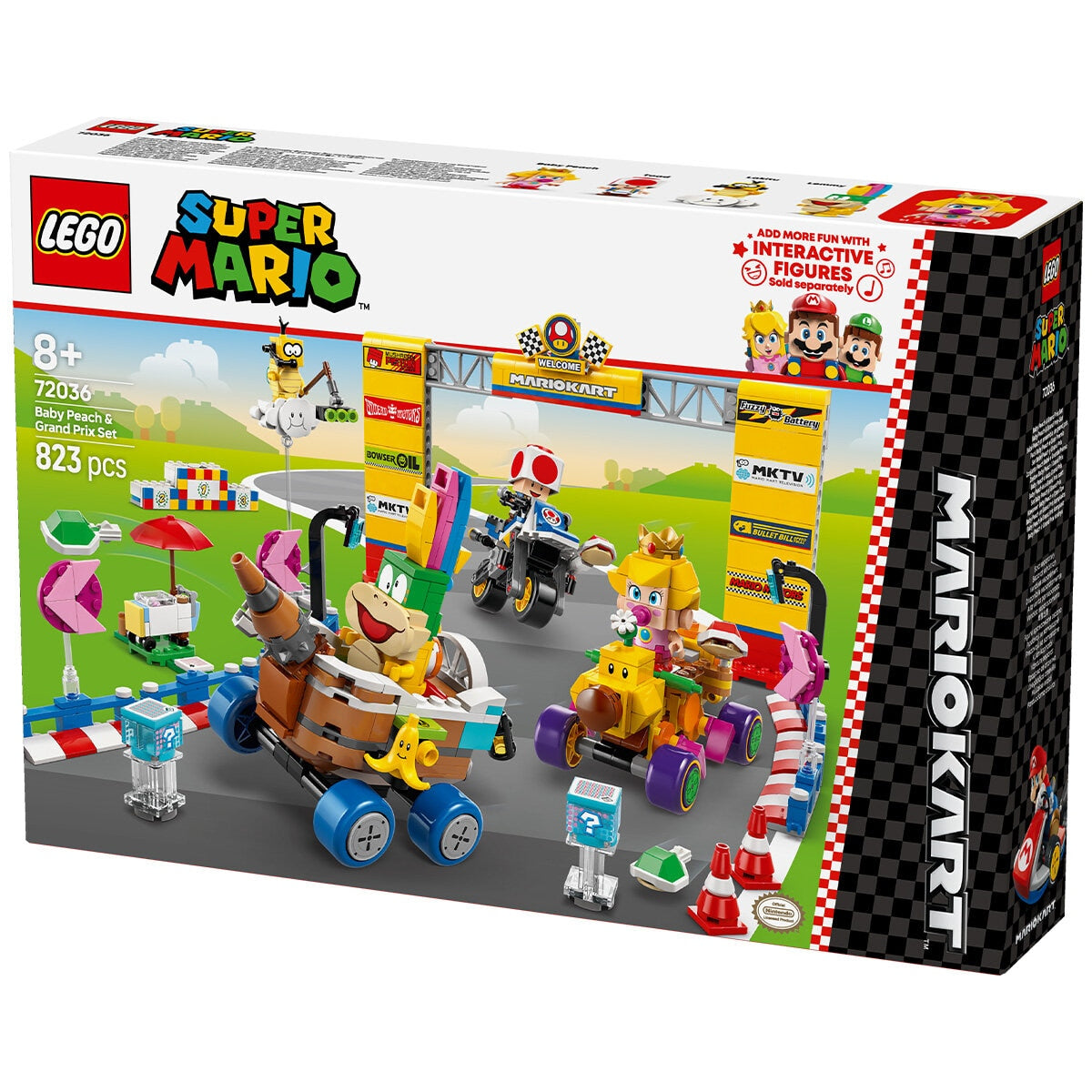 LEGO Super Mario: Mario Kart – Baby Peach & Grand Prix Set, Racing Toy 72036