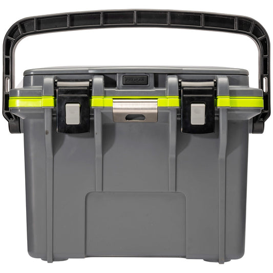Pelican Personal Cooler 13.25L Grey Green - All Day Cold Retention, Dry Box, Inner Tray