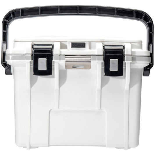 Pelican Personal Cooler 13.25L White Grey - All Day Cold Retention, Dry Box, Removable Tray