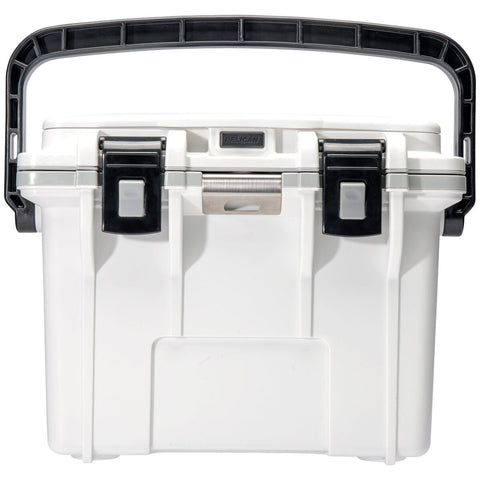 Pelican Personal Cooler 13.25L White Grey - All Day Cold Retention, Dry Box, Removable Tray - Auzzistore