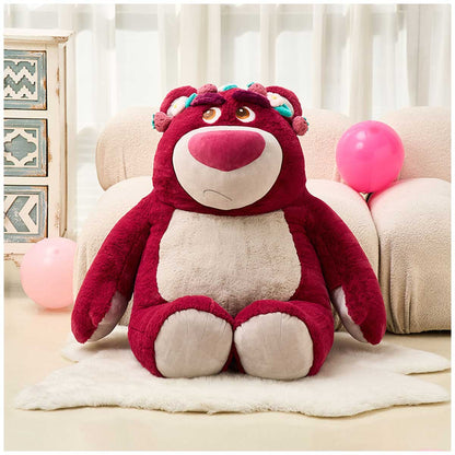 Disney Lotso 80cm Plush Toy with Detachable Strawberry-Scented Blanket