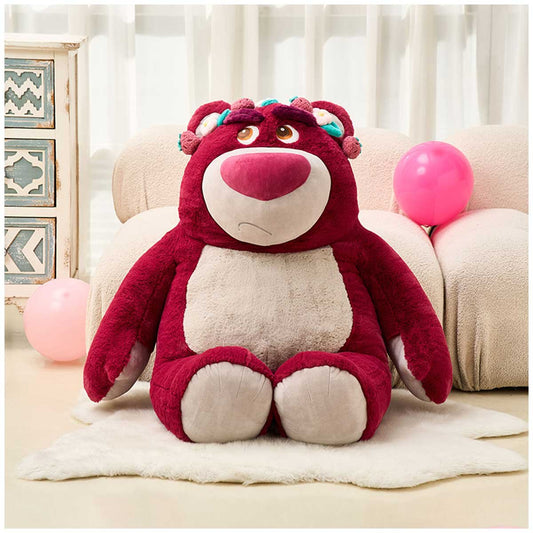 Disney Lotso 80cm Plush Toy with Detachable Strawberry-Scented Blanket