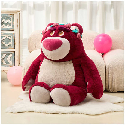 Disney Lotso 80cm Plush Toy with Detachable Strawberry-Scented Blanket