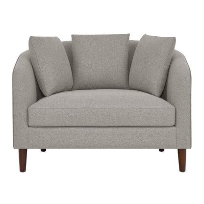 Thomasville Fabric Accent Chair with Storage Ottoman