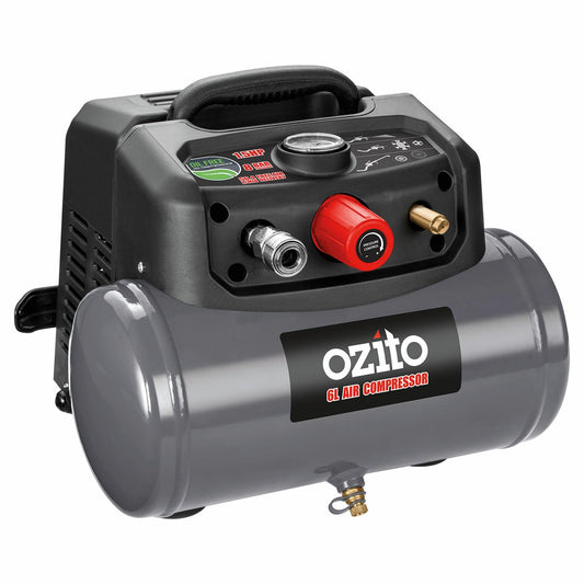 Ozito Air Compressor - 6L - Plastic - Oil Free, Lightweight – view 2