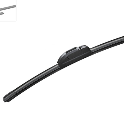 Bosch 16" 400mm e16 Flat Endurance Wiper Blade - Hook Type Adapter - Long-Life Rubber - Quiet Wiping Action