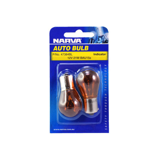 Narva Stop Tail Indicator Globe - 12V 21W - Glass - Amber 2 Pack – view 2