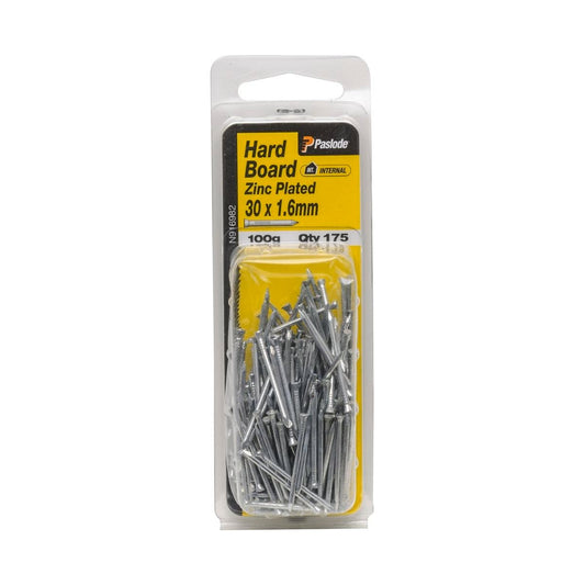 Paslode Hard Board Nail 30mm Zinc Plated 1.6mm 175 Pack Durable - Auzzistore