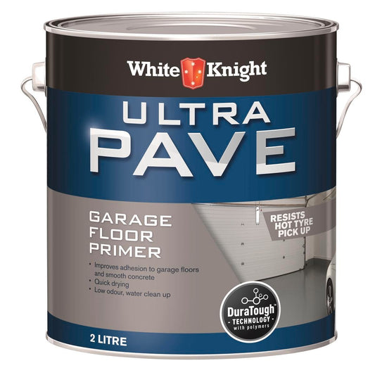 White Knight Ultra Pave 2L Garage Floor Primer - Water Based - Quick Drying - Auzzistore