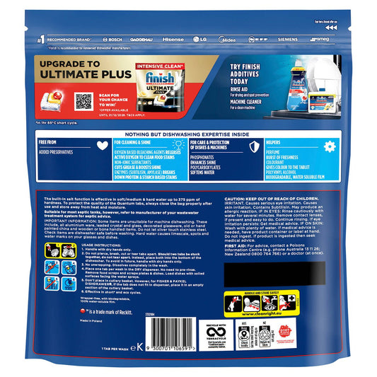 Finish Quantum Lemon Dishwashing Tablets 90 Pack - 256mm x 305mm x 120mm - Rapid Dissolving - Tough on Grease – view 2